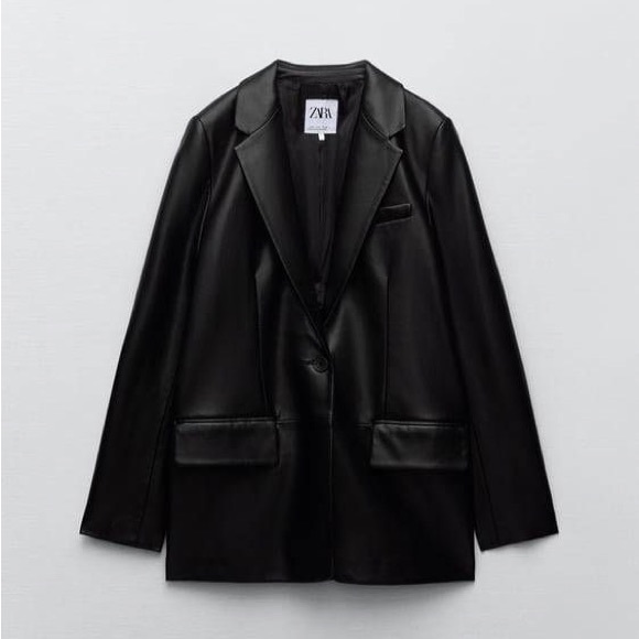 Zara Leather blazer - Picture 3 of 8